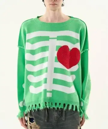 [ 디스커버드 ] BONE KNIT Green