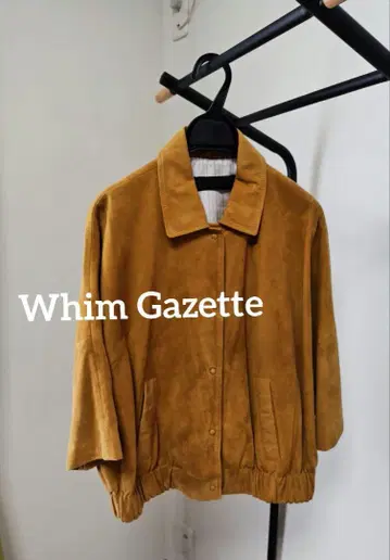[ Whim Gazette ] 스웨이드 블루종 카멜