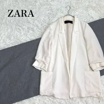 ZARA 자라 테일러드 자켓 7부 소매 얇은 소재 포켓 부착 S