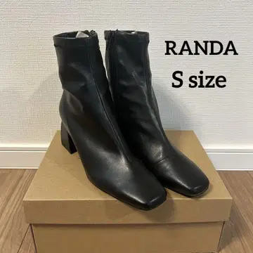 [가죽] RANDA 소프트 스트레치 스퀘어토 숏부츠 S