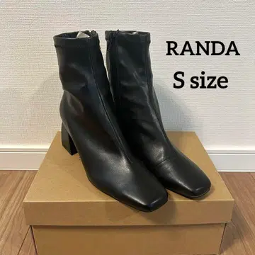 [가죽] RANDA 소프트 스트레치 스퀘어토 숏부츠 S