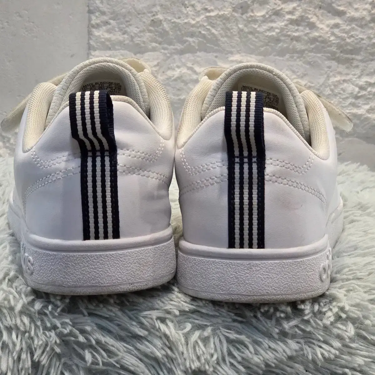 2x-5:아디다스 어드밴티지 화이트 벨크로(240)