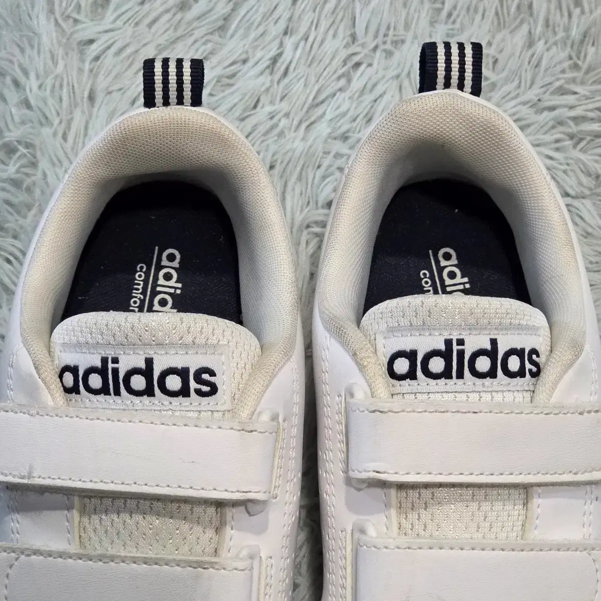 2x-5:아디다스 어드밴티지 화이트 벨크로(240)