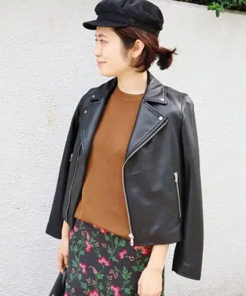 배송비 포함 이에나 램 가죽 라이더 블랙