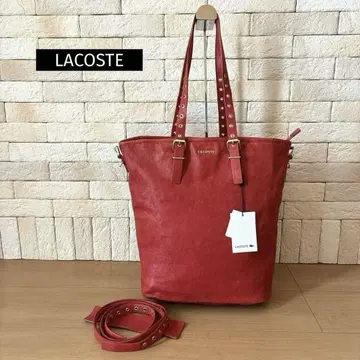 [미사용] LACOSTE 2way 가죽 토트백