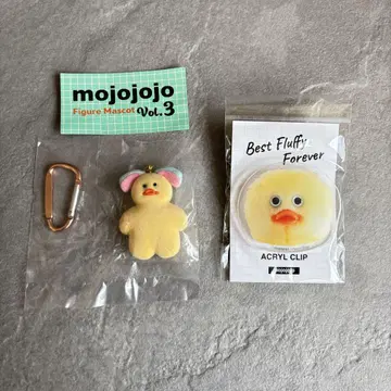 mojojojo 피규어 마스코트 페이스 클립 병아리 2세트