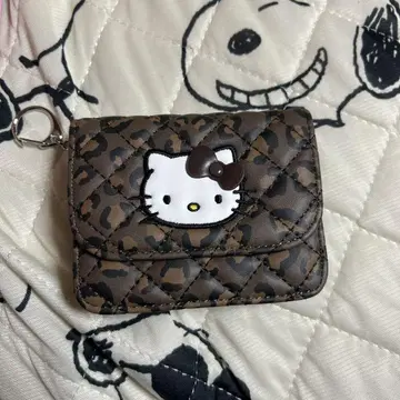 HELLO KITTY 퀼팅 카드 케이스 키 참