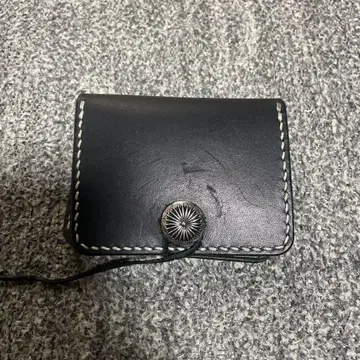 도치기 가죽 블랙 코인 케이스