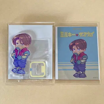 밀키웨이 아크릴 키링 스티커 카트