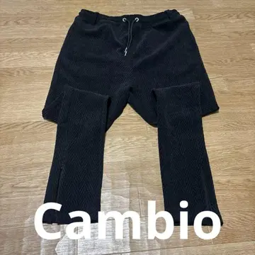 블랙 헤링본 조거 팬츠