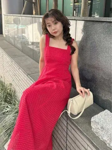 프레이 아이디 와이드 스트랩 플레어 원피스 size1