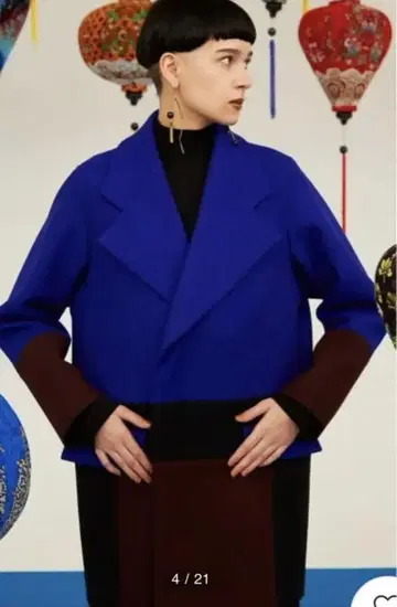 아쓰리드 UN3D. BLOCKING P COAT 38 새상품급