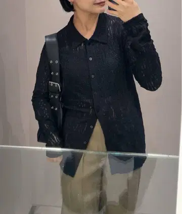 레이스 폴로 가디건 LS 로리즈팜