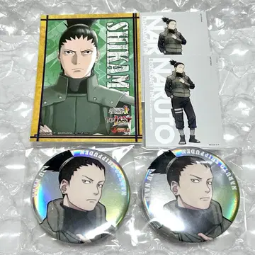 NARUTO 베이스야드 오로라 캔뱃지 J-WORLD 특전 나라 시카마루