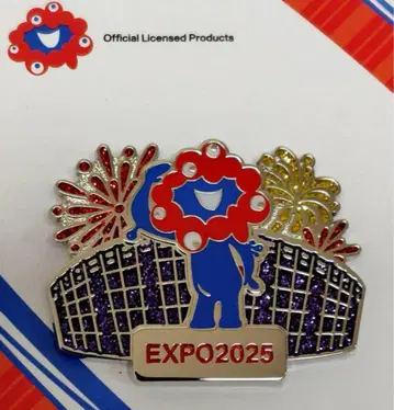 미야쿠미야쿠 핀 배지 대지붕 반지 불꽃놀이 반짝반짝 만박 EXPO2025