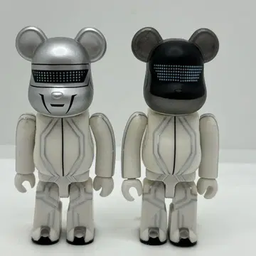 BE@RBRICK 100% 시리즈 21 앞 뒷면 다프트 펑크 2체