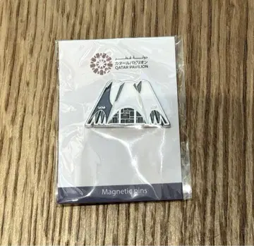 [ 미개봉 새상품 ] 오사카 간사이 만국박람회 카타르관 마그넷 핀 배지