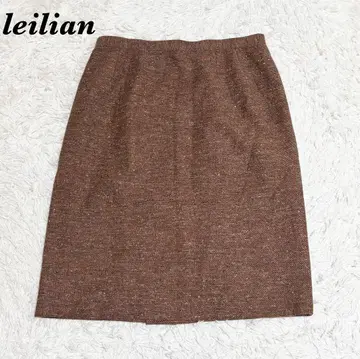 새상품급 leilian 레리안 미디 스커트 17+ 브라운 빅 사이즈