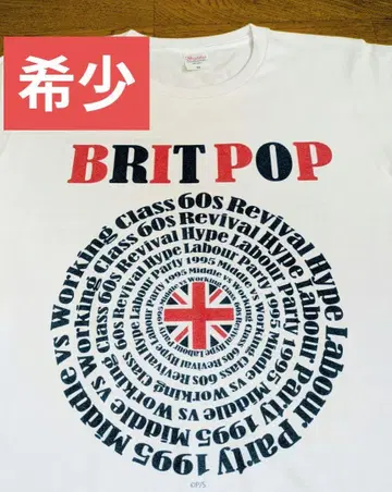 [레어] BRIT POP 로고T셔츠 M사이즈 시험 제작품 오아시스 블러