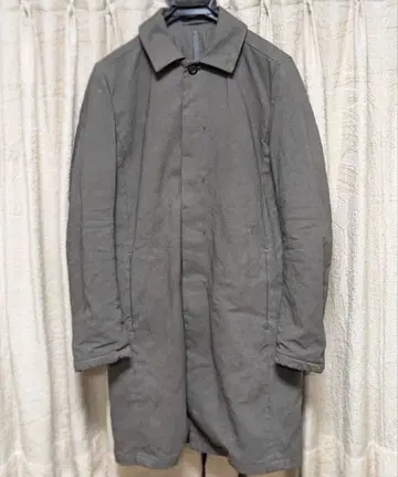 카즈유키 쿠마가이 어태치먼트 스텐카라 코트 그레이 사이즈 1