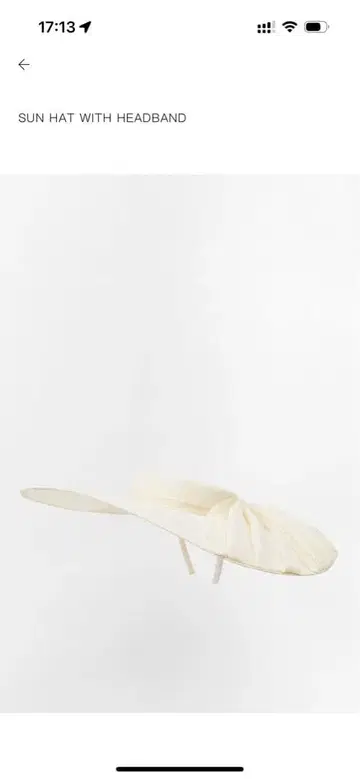 ZARA 헤드밴드 부착 모자
