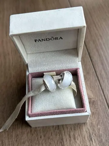판도라 PANDORA 무라노 유리 참 2개 세트