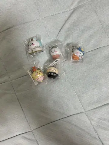 치이카와 (먼작귀) 키링 5개 세트