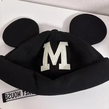 디즈니 미키 블랙 캡 58cm 팬캡 모자 이어햇