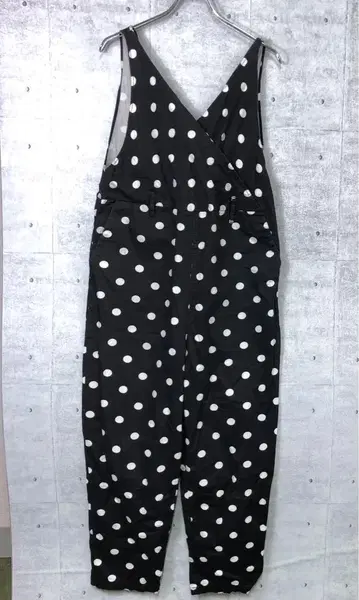 레트로 걸리시 시크 Monki 수입 구제 의류 도트 무늬 살로펫