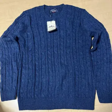 ALCOTT Super Knit 네이비 케이블 니트
