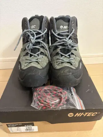 착용 횟수 1회, 등산화 HI-TEC 트레킹 슈즈 24