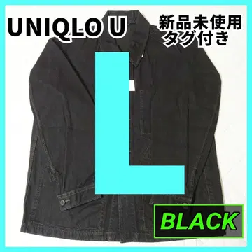 L [새상품] 유니클로 U 오버 사이즈 컬러 데님 자켓 블랙 1
