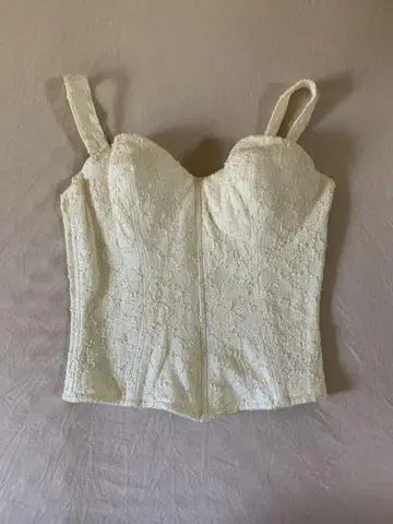 아이보리 레이스 코르셋 브라이덜 이너