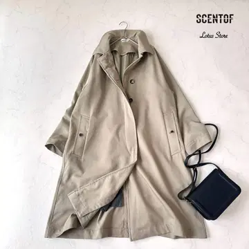 SCENTOF 개버딘 스텐카라 코트 라이너 포함
