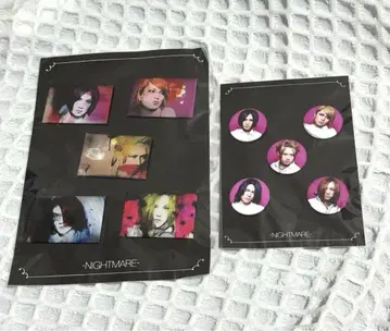 NIGHTMARE AXIS 사진전 캔뱃지 2종 나이트메어