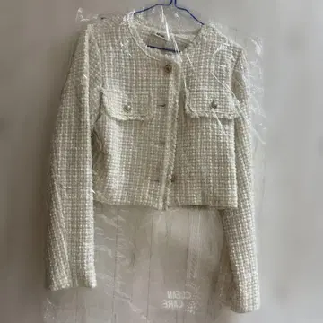 nice CLAUP 화이트 자켓 프리 사이즈 클리닝 완료