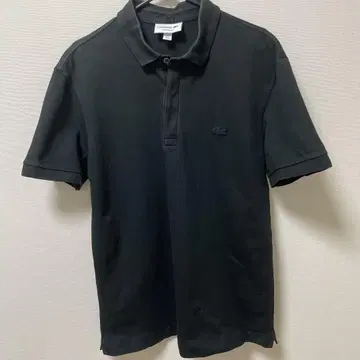 LACOSTE 블랙 피케 셔츠 M 사이즈