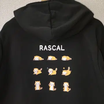 새상품 RASCAL 라스칼 속기모 풀오버 후드티 후디 L 돈키 한정판