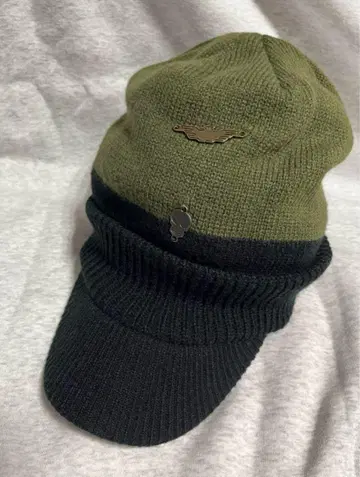 브로켄 Jr 자카드 니트 지프 캡 근육맨