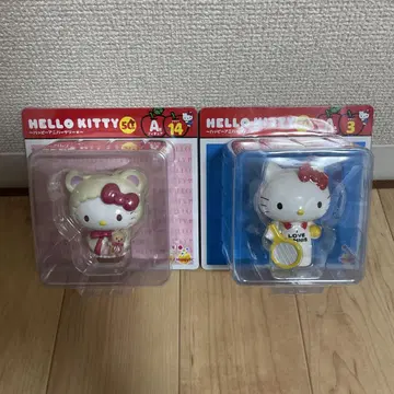 Happy 복권 헬로키티 50th A상 피규어 2개 세트