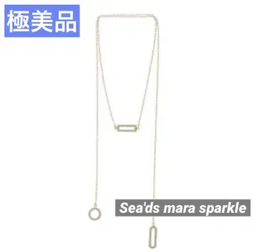 새상품급 Sea'ds mara sparkle 시즈마라 목걸이 골드