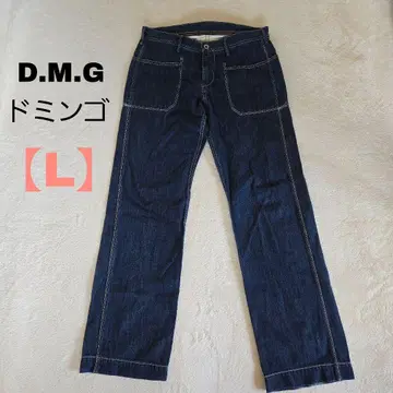 새상품급 D.M.G 스트레이트 데님 다크 블루 [ L ] 일본제
