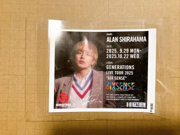 GENERATIONS 제네캔 시라하마 아란 사인 포함
