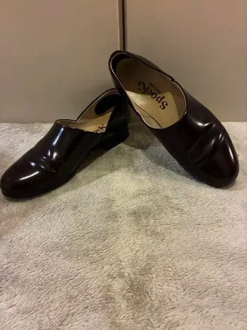 HARUTA 스포크 슈즈 슬립온 블랙 22 1/2 에나멜