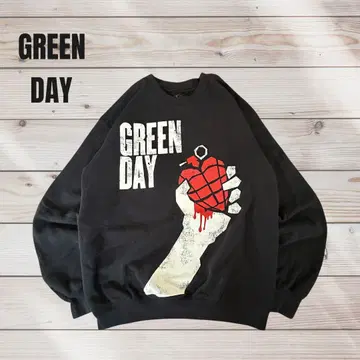 GREEN DAY 밴딩 맨투맨 트레이닝복 그린데이 뮤직