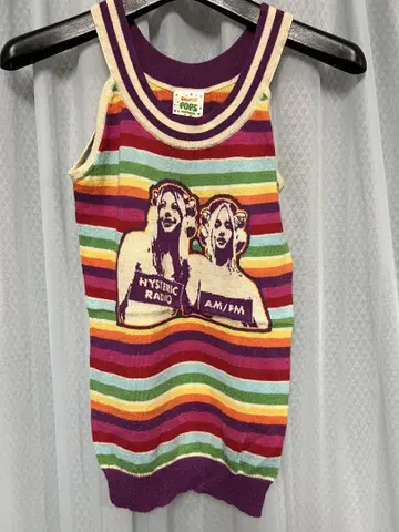 HYSTERIC GLAMOUR GRUNGE POPS 탱크탑 프리