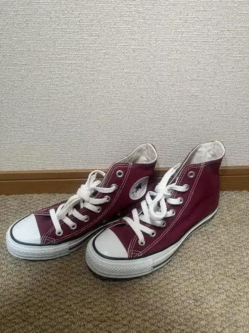 CONVERSE ALL STAR 버건디 하이컷 스니커즈