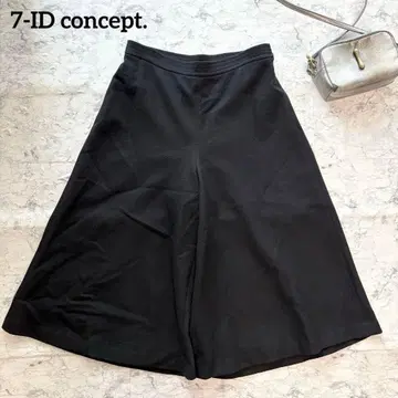 [ 7-ID concept. ] 세븐아이디 컨셉 울 가우초 팬츠 블랙