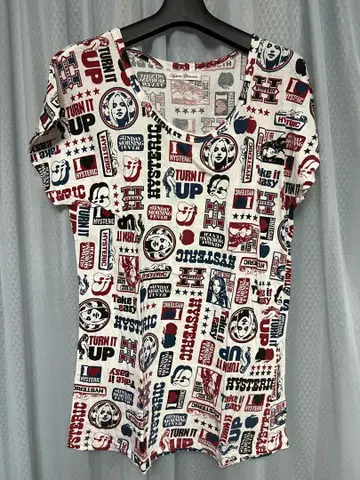 Hysteric Glamour 그래픽 반팔 T셔츠