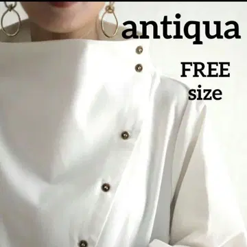 [새상품급] antiqua 안티카 보틀넥 모드 윈터 화이트
